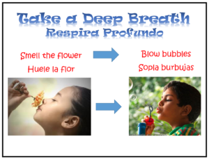 children taking deep breaths