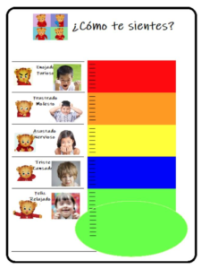 children and Daniel Tiger with different emotions 