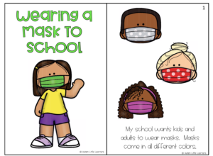 kids wearing masks at school